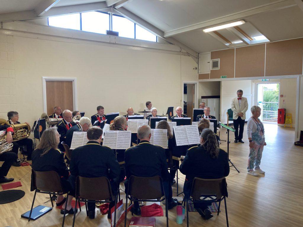 Dodington Parish Band in the hall